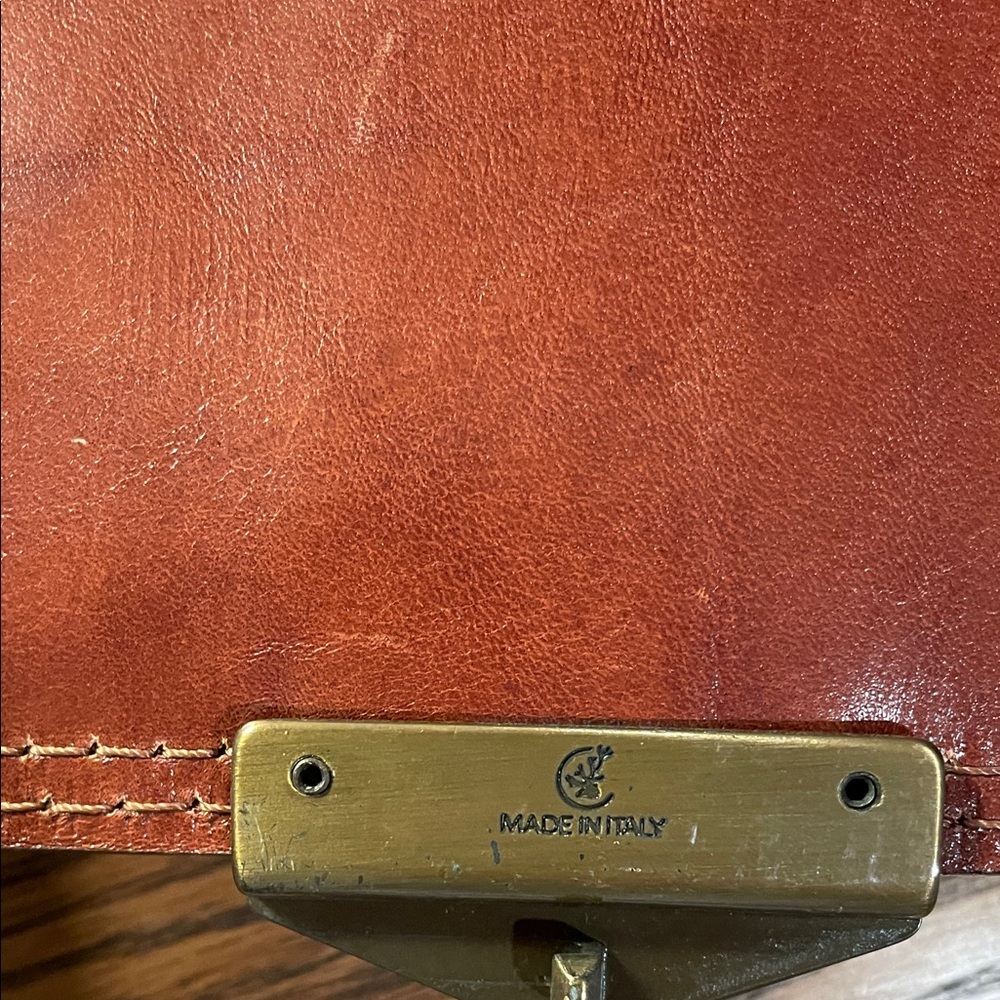 Valentino Rich Tan Leather Briefcase - Picture 6 of 12